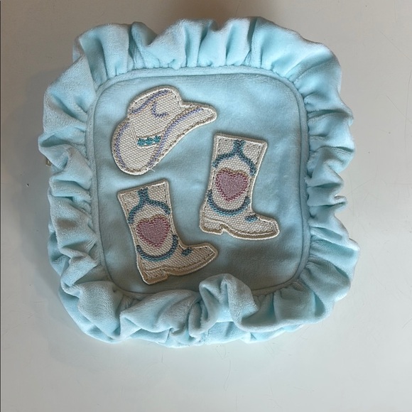 Stoney Clover Lane velvet ruffle mini pouch - Picture 1 of 7